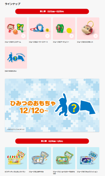 おさるのジョージのハッピーセット